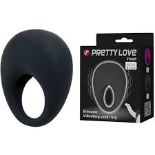 Вібро-ерекційне кільце Trap Pretty Love чорне