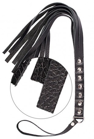 Флогер S&M Fancy Leather Floger, BLACK
