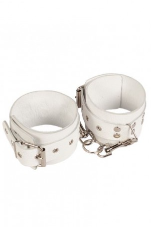 Окови Leather Restraints Leg Cuffs, WHITE