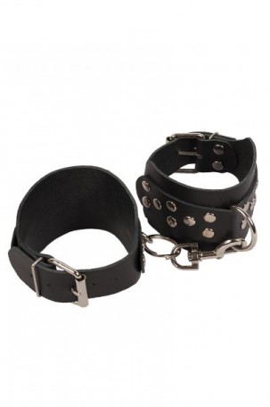 Окови Leather Leg Cuffs, BLACK
