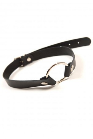 Кляп Leather O-Ring Gag, BLACK