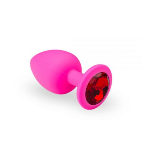Анальная пробка, Pink Silicone Ruby, L