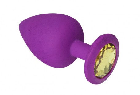 Анальна пробка, Purple Silicone Beryl, M