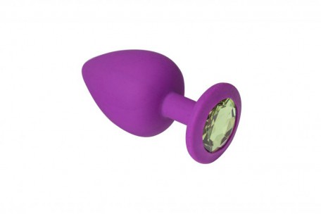 Анальная пробка, Purple Silicone Chrysolite, S