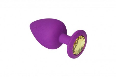 Анальна пробка, Purple Silicone Beryl, S