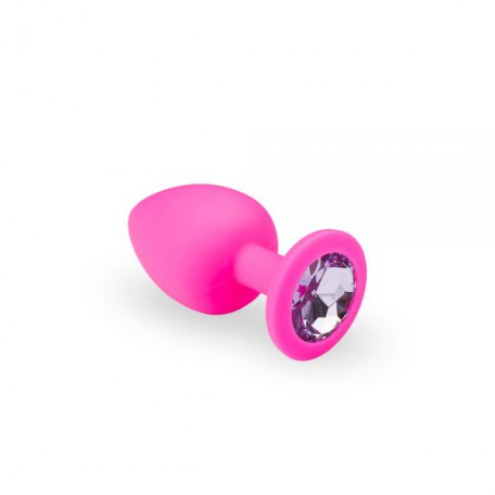 Анальний затор, Pink Silicone Tourmalin, M