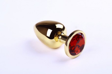 Анальная пробка,Gold Ruby,L