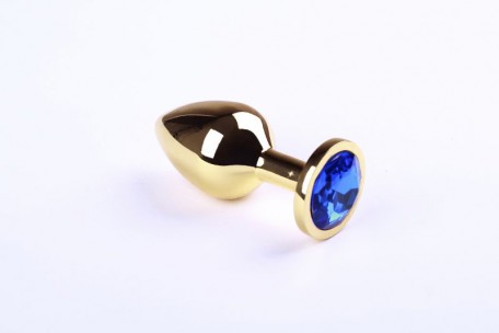 Анальная пробка,Gold Sapphire,M