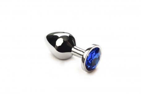 Анальная пробка,Silver Sapphire,M