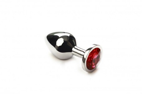 Анальная пробка,Silver Pink-Rhodolite,M