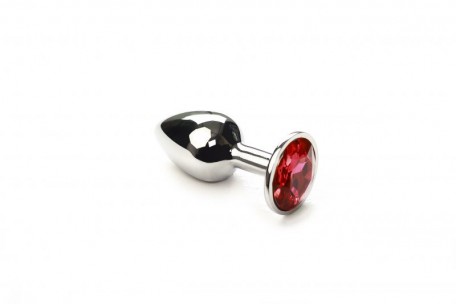 Анальная пробка,Silver Pink-Rhodolite,S