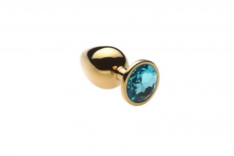 Анальная пробка,Gold Topaz,L