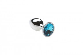Анальна пробка обважнена, Silver Topaz, S