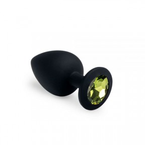 Анальная пробка, Black Silicone Chrysolite, L