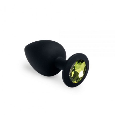 Анальная пробка, Black Silicone Chrysolite, L