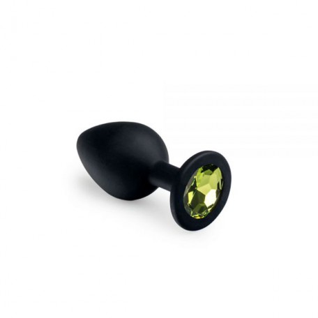 Анальная пробка, Black Silicone Chrysolite, M