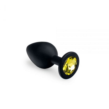 Анальная пробка, Black Silicone Beryl, M