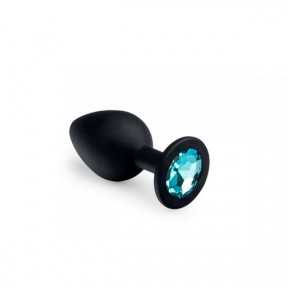 Анальная пробка, Black Silicone Topaz, M