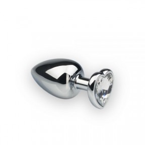 Анальная пробка, Silver Heart Diamond, L