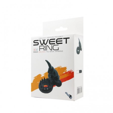 Эрекционное виброкольцо с кроликом Baile Sweet Ring