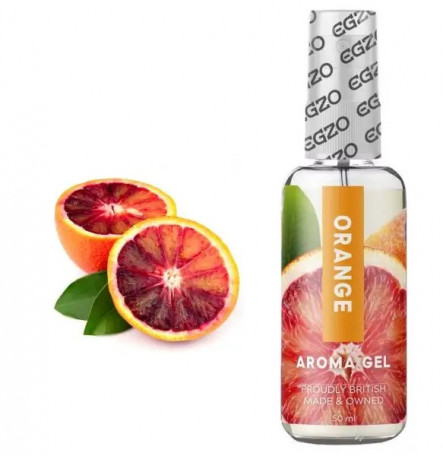 Оральний гель-лубрікант з апельсином EGZO AROMA GEL - Orange, 50 мл (461186)