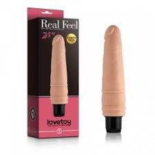 Реалістичний вібратор фаллоімітатор з кібершкіри "Real Feel 7*5" від LoveToy 