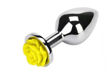 Loveshop - Анальна пробка Flower, Yellow, M