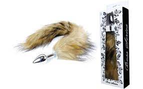 Анальна пробка з хвостом Boss Series Fox TAIL Brown XL