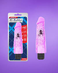 Вібратор Hi-Rubber 9 Inch Dildo, фіолетовий