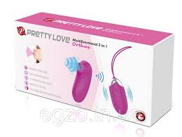 Комплект из виброяйца и стимулятора вакуумного Pretty Love ORTHUS Multifunctional 2 in 1