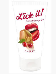 Оральне мастило лубрикант Lick it вишня, 50 мл