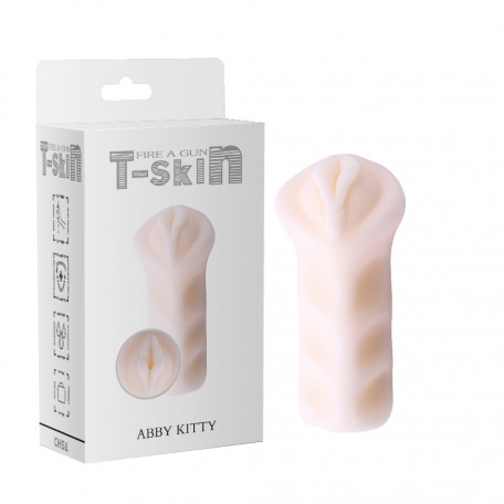 Мастурбатор вагіна T-skin Abby Kitty White Chisa (CH92579)