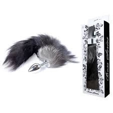 Анальна пробка з хвостом Boss Series Fox TAIL Black XXL