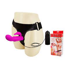Подвійний страпон Ultra Harness Strapon Double Vibration