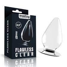 LoveToy Flawless Clear Anal Plug Clear - Анальна пробка з присоском (прозорий)