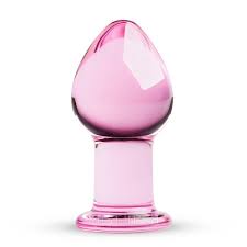 Корок скло рожевий Gildo Pink Glass Buttplug No. 26