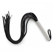Флогер зі стразами DS Fetish Flogger diamond black