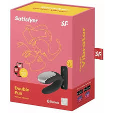 Вібратор для пар із фірмовим пультом керування Satisfyer DOUBLE FUN