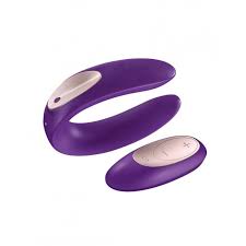 Вібромасажер для пар Satisfyer Partner Plus Remote Couple's, фіолетовий