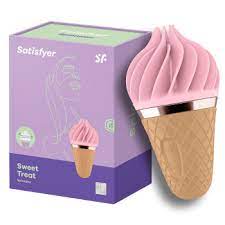 Вібратор у вигляді морозива Satisfyer layons Sweet Temptation, спіннатор, рожевий