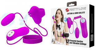 Вибростимулятор - Pretty Love Suction & Vibro Bullets Pink