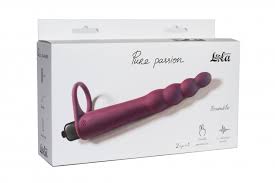Насадка для двойного проникновенияStrap - on Pure Passion Bramble Wine red