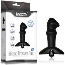 Анальна пробка з вібрацією Lovetoy Silicone Prostate Stud, чорна