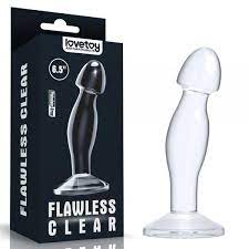 Анальна пробка прозорий масажер простати Flawless Clear Prostate Plug