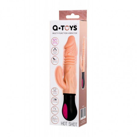 Вібратор з підігрівом і функцією вгору-вниз A-Toys HOT SHOT (00761036)